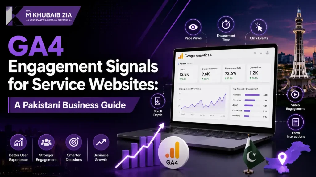 Learn how to track and optimize GA4 engagement signals for Pakistani service websites to boost conversions, improve user experience, and grow your business.
