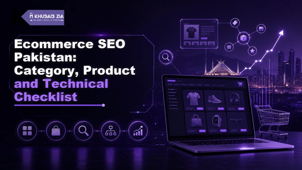Ecommerce SEO Pakistan checklist for category pages product pages filters and structured data