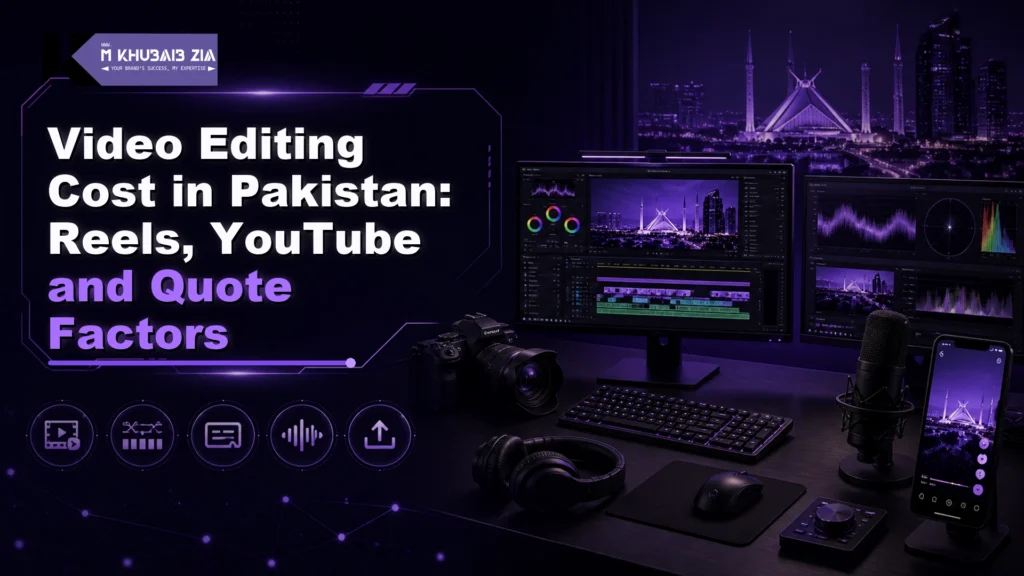 Video editing cost in Pakistan guide for reels YouTube videos and branded content