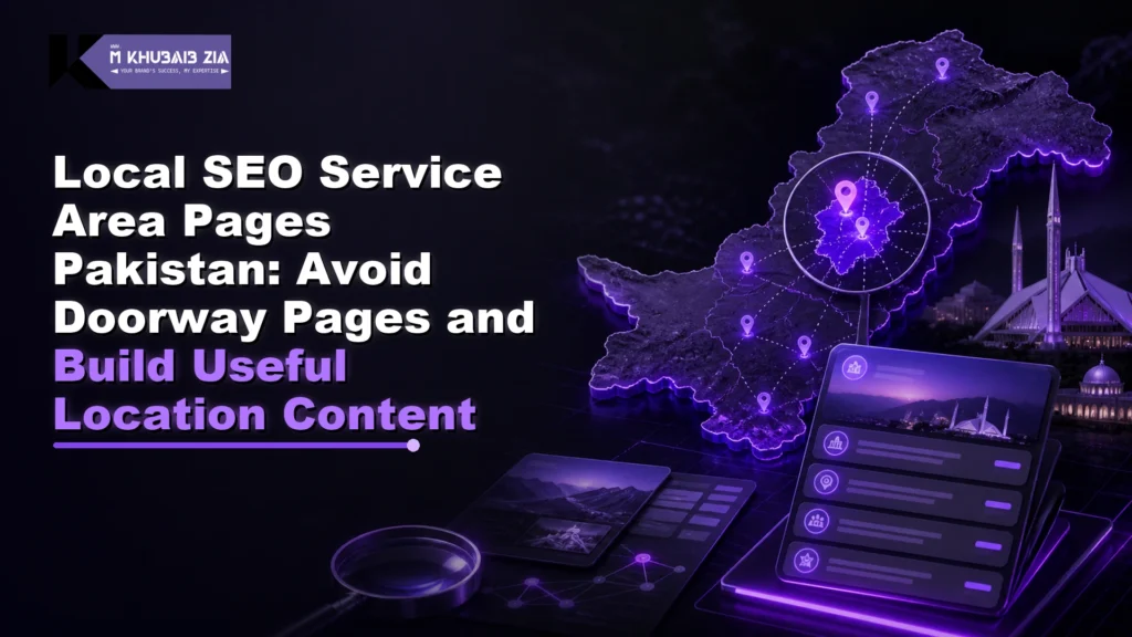 Local SEO service area pages Pakistan content planning map for Islamabad and Rawalpindi