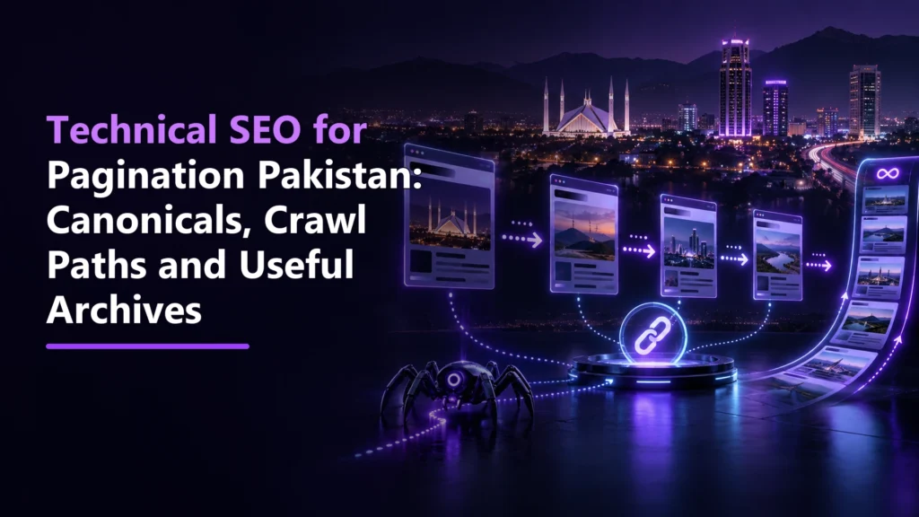 Technical SEO for Pagination Pakistan: Canonicals, Crawl Paths and Useful Archives featured image